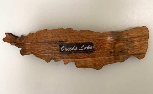 Oneida Lake Cutout Stave Wall Hanging