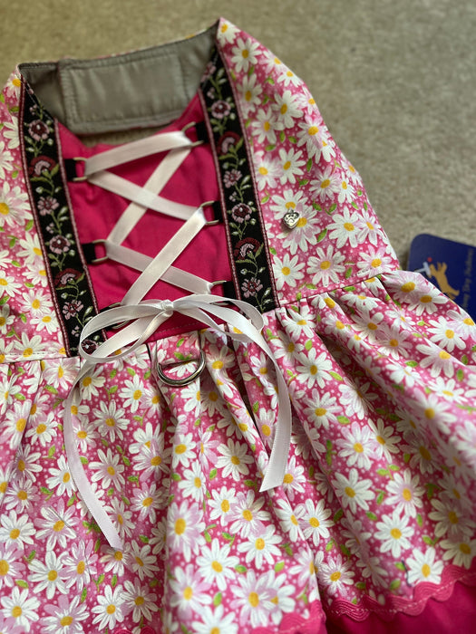 Dirndl, Pink Daisy Oktoberfest Dog Costume