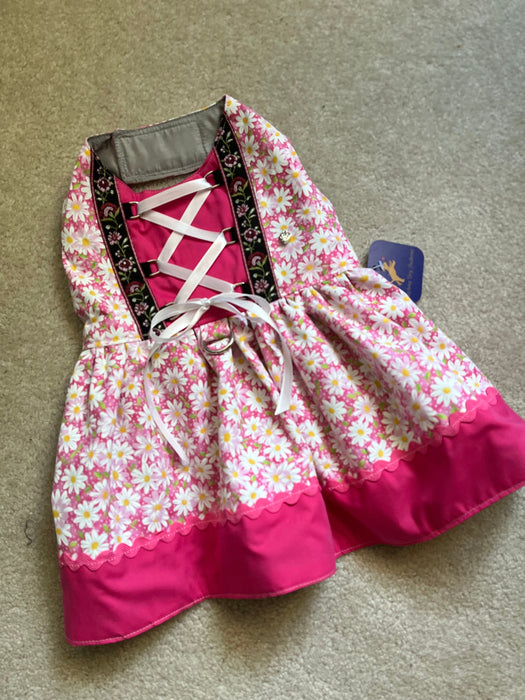 Dirndl, Pink Daisy Oktoberfest Dog Costume