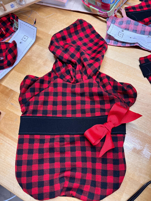 Buffalo Plaid Dog Hoodie Shirt: Custom Pet Apparel