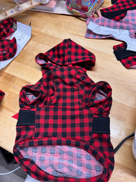 Buffalo Plaid Dog Hoodie Shirt: Custom Pet Apparel
