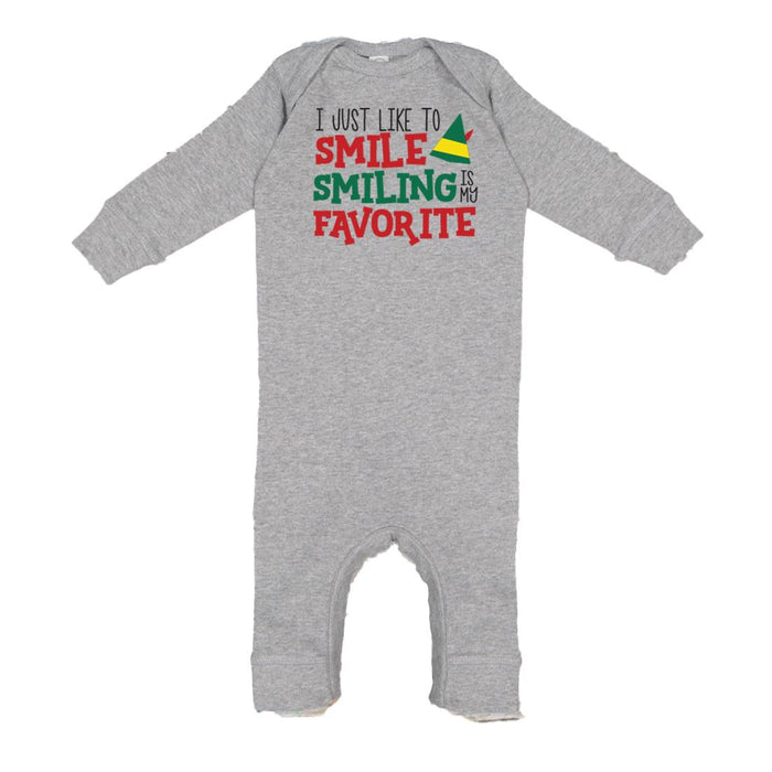 Baby's First Christmas Outfit: 'Smiling is My Favorite' Romper