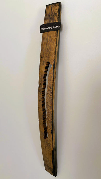 Hemlock Lake Barrel Stave Wall Hanging