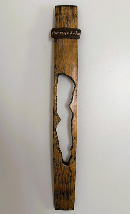 Honeoye Lake Barrel Stave Wall Hanging