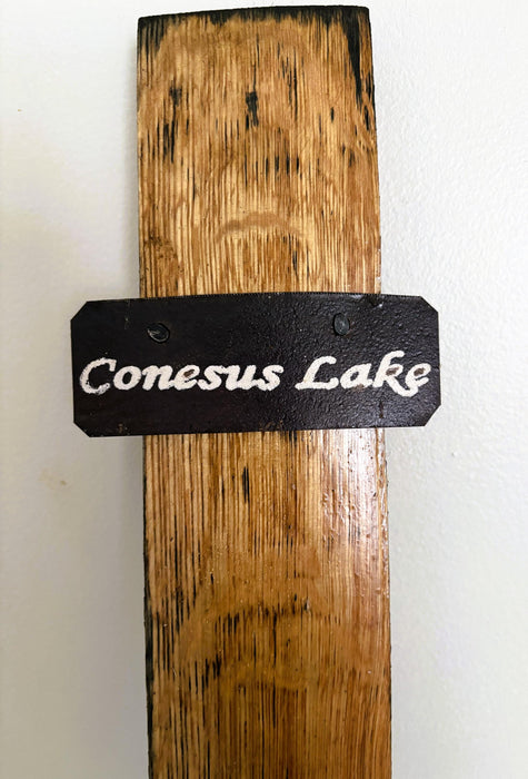 Conesus Lake Barrel Stave Wall Hanging