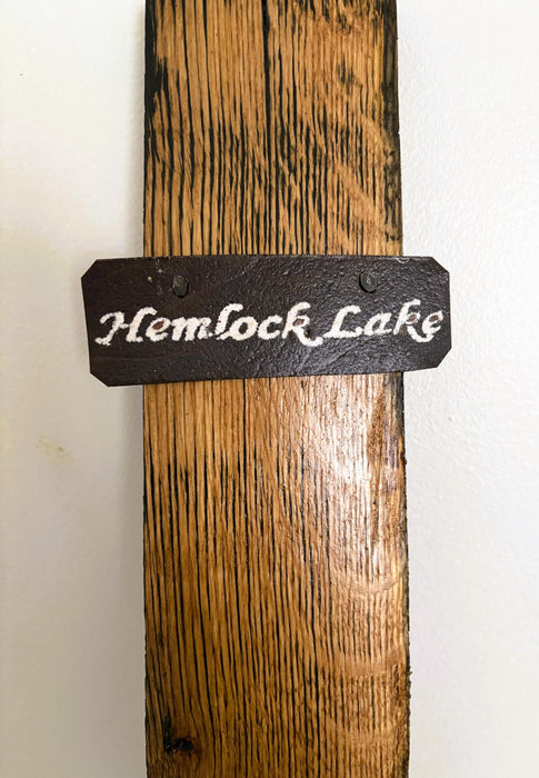 Hemlock Lake Barrel Stave Wall Hanging