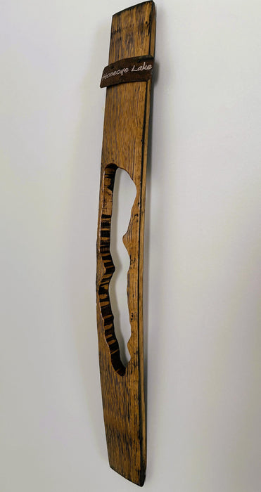 Honeoye Lake Barrel Stave Wall Hanging