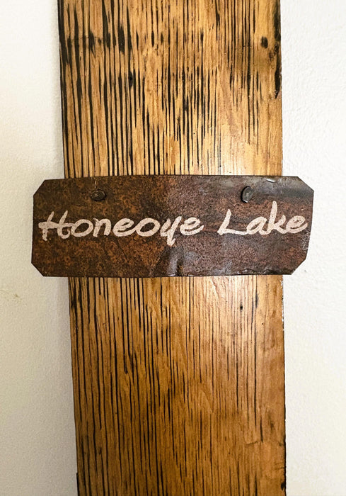 Honeoye Lake Barrel Stave Wall Hanging