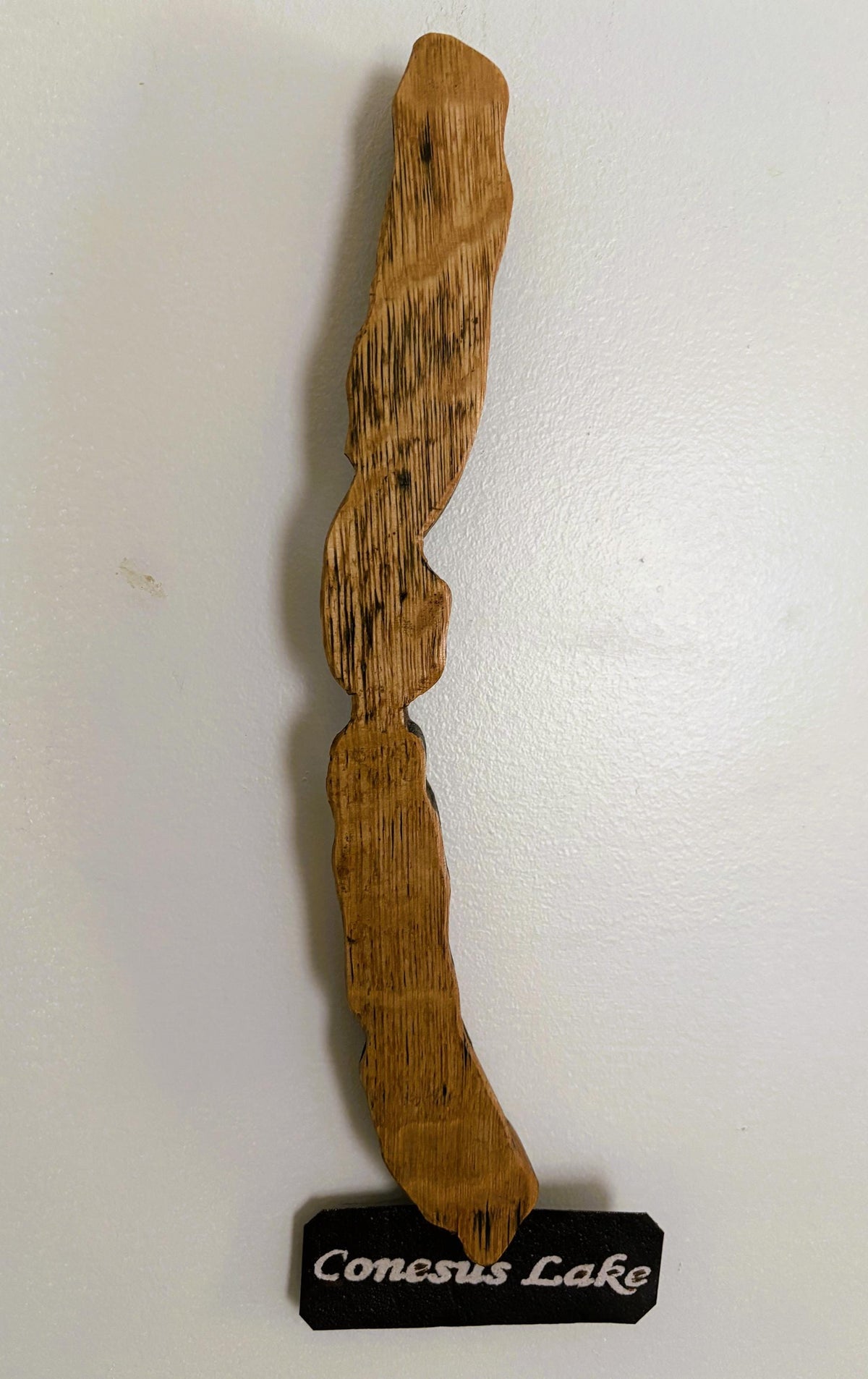 Conesus Lake Cutout Stave Wall Hanging - handmade decor by Wine Country Barrel Art | Shop Finger Lakes NY