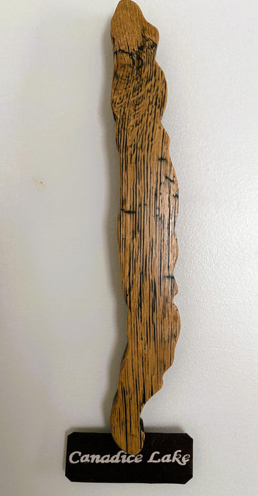 Canadice Lake Cutout Stave Wall Hanging