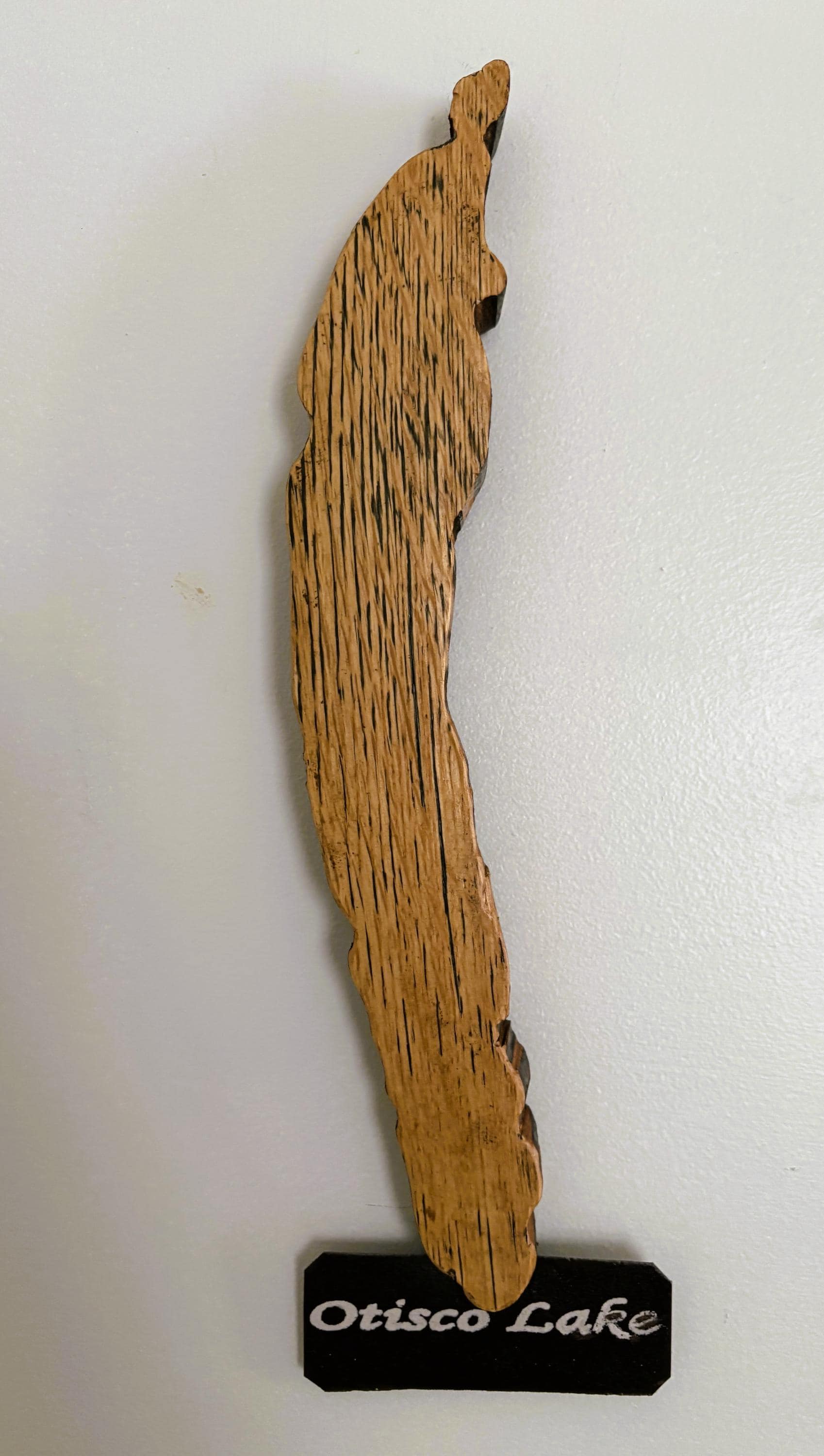 Otisco Lake Cutout Stave Wall Hanging