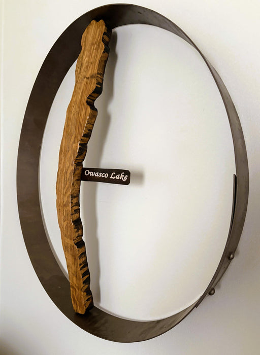 Owasco Lake Cutout Hoop Wall Hanging