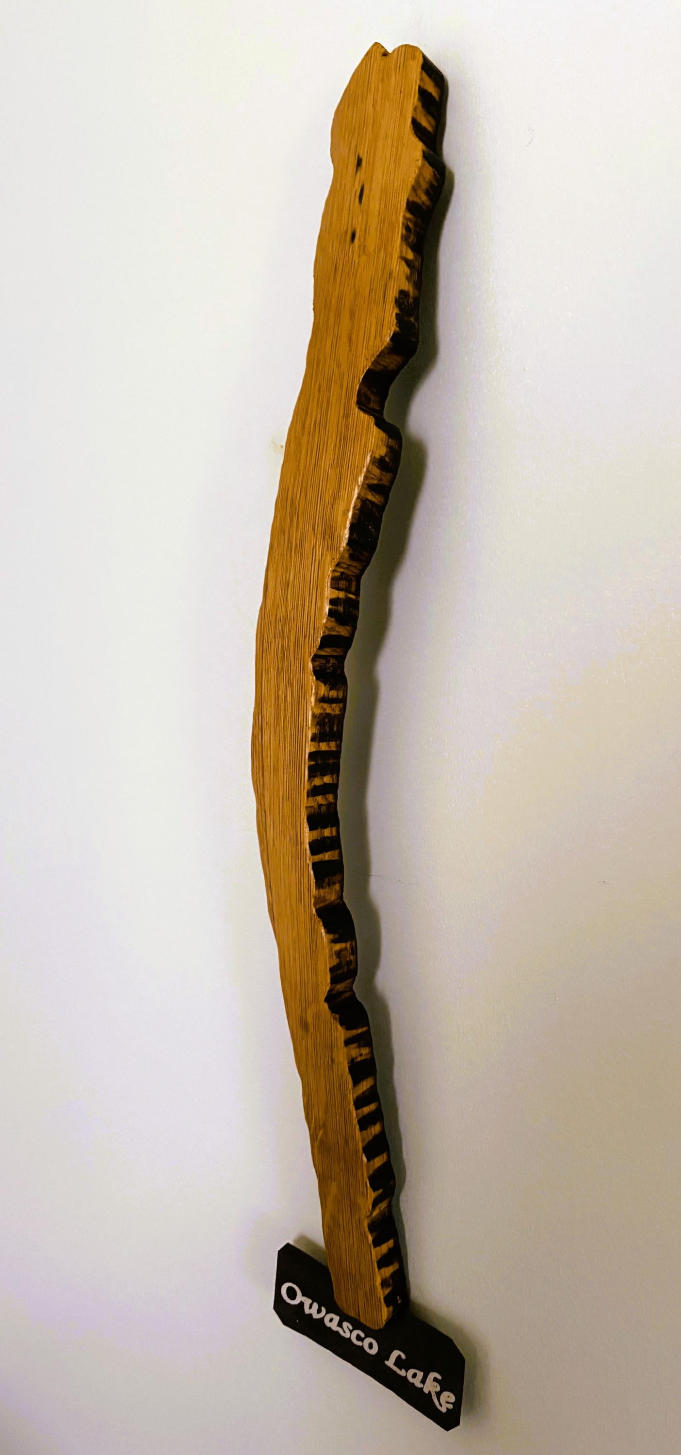 Owasco Lake Cutout Stave Wall Hanging - handmade decor by Wine Country Barrel Art | Shop Finger Lakes NY