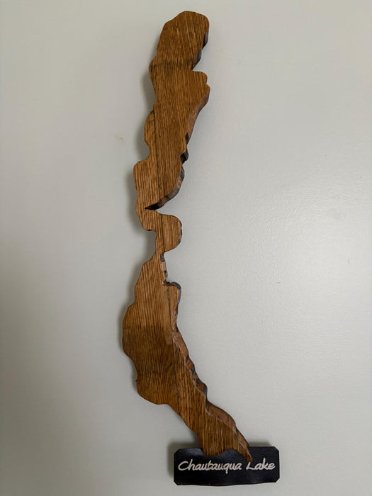 Chautauqua Lake Cutout Stave Wall Hanging
