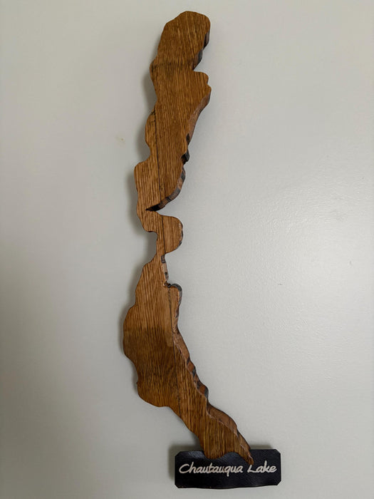 Chautauqua Lake Cutout Stave Wall Hanging