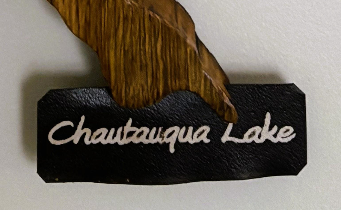 Chautauqua Lake Cutout Stave Wall Hanging