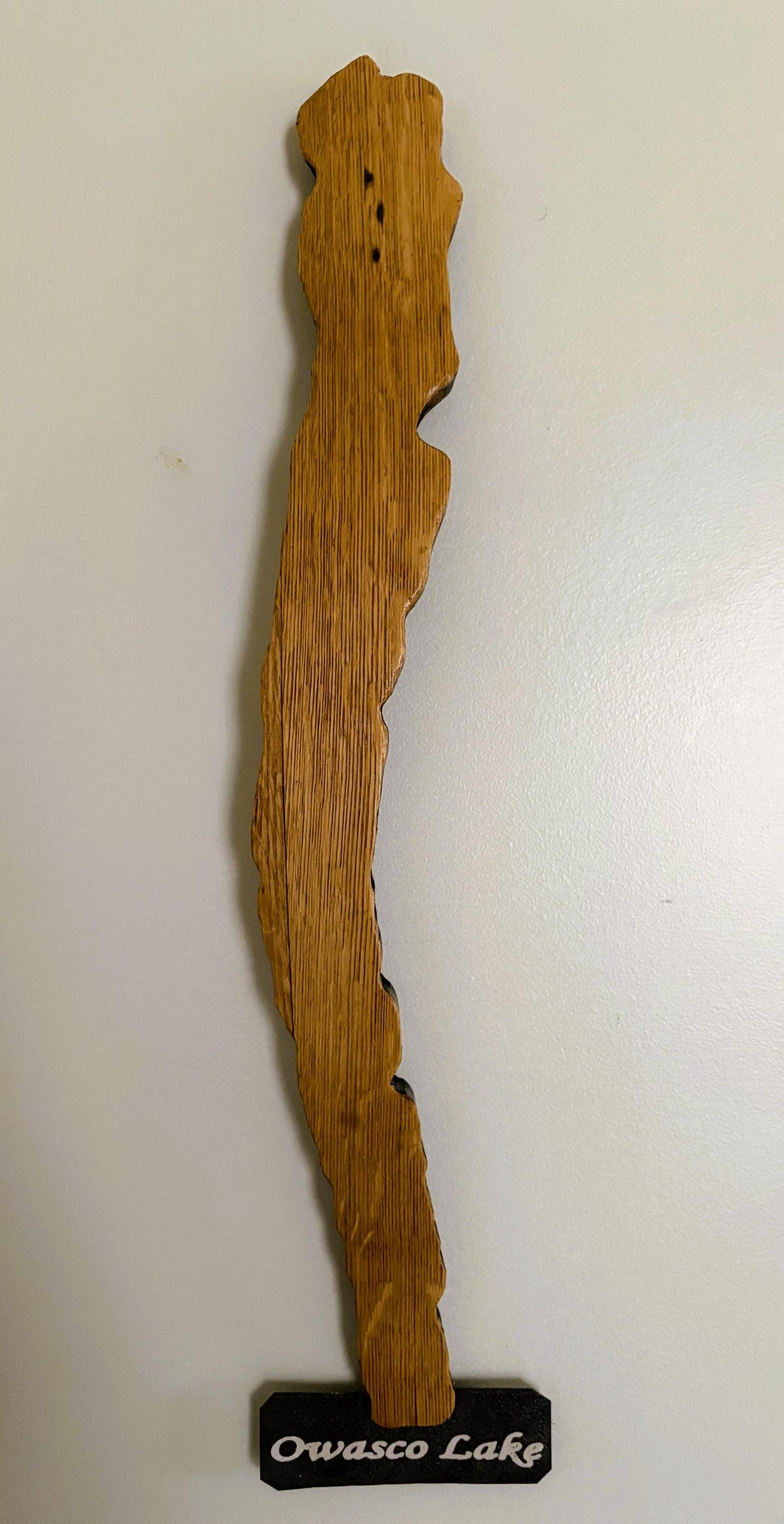 Owasco Lake Cutout Stave Wall Hanging - handmade decor by Wine Country Barrel Art | Shop Finger Lakes NY