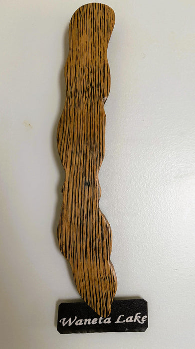 Waneta Lake Cutout Stave Wall Hanging