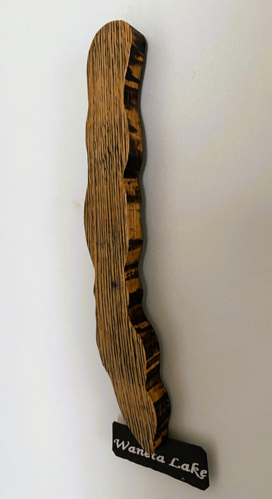 Waneta Lake Cutout Stave Wall Hanging