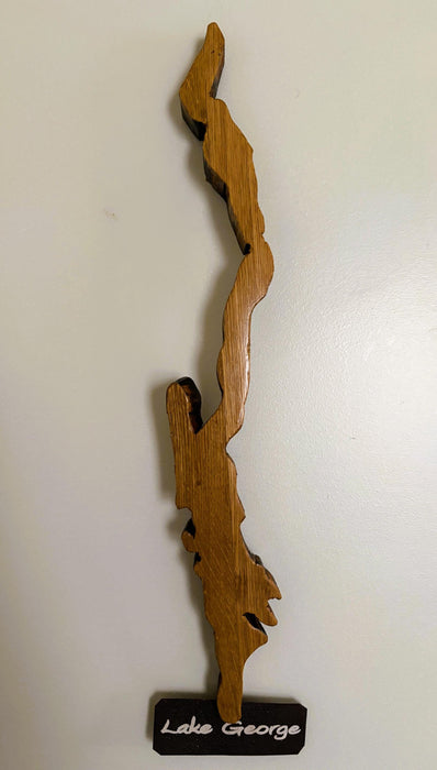 Lake George Cutout Stave Wall Hanging