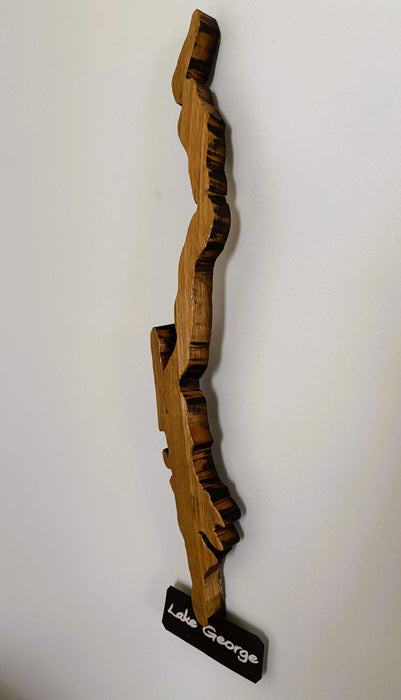 Lake George Cutout Stave Wall Hanging