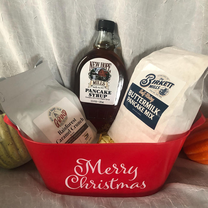 Finger Lakes Breakfast Basket: Local Maple Syrup, Jam & Coffee