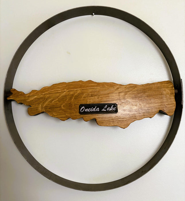 Oneida Lake Cutout Hoop Wall Hanging