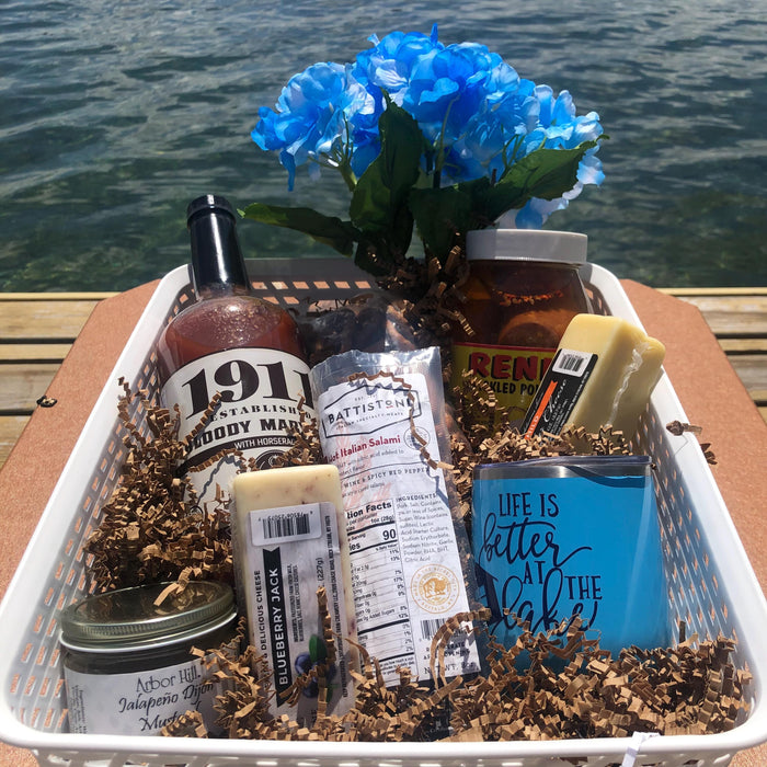 Finger Lakes Breakfast Basket: Local Maple Syrup, Jam & Coffee