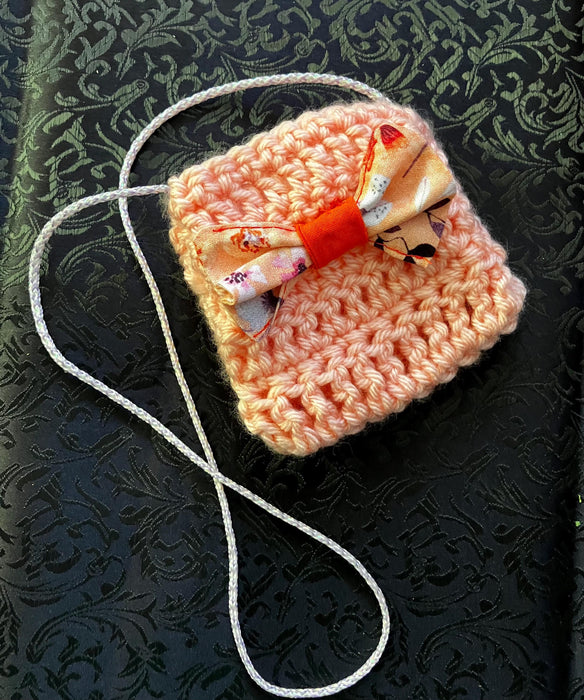 Sunshine baby dress outfit with matching hat, panties and crocheted purse