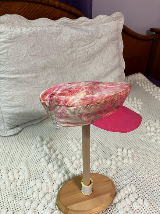 Little girl's summer hat-pinks with visor type front