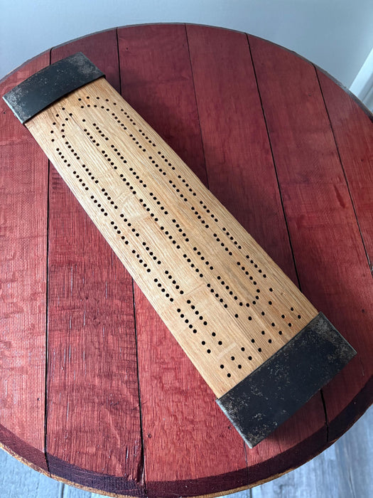 Barrel Stave Cribbage Board