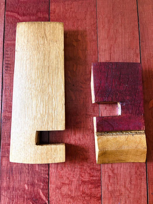 Barrel Stave Phone Stand