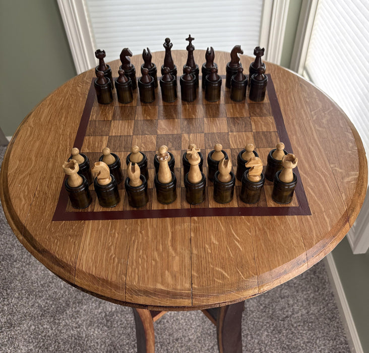 Wine-themed Handmade Chess Set