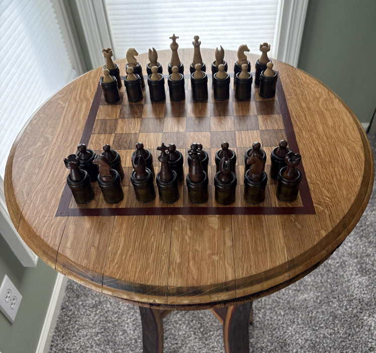 Wine-themed Handmade Chess Set