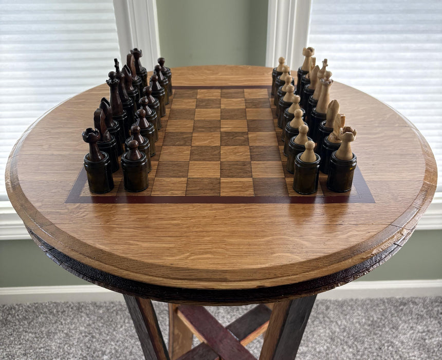 Wine-themed Handmade Chess Set