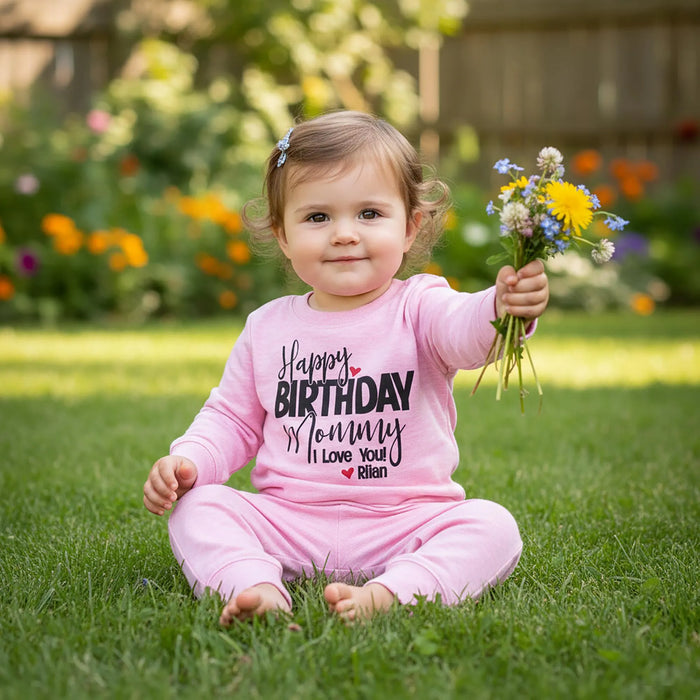 Personalized Happy Birthday Mommy Outfit: Gift For Mom