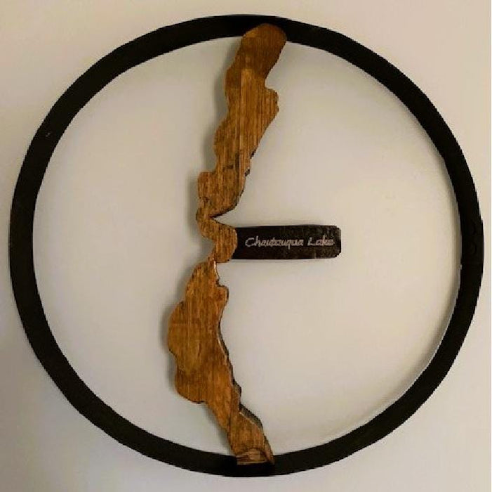 Chautauqua Lake Cutout Hoop Wall Hanging