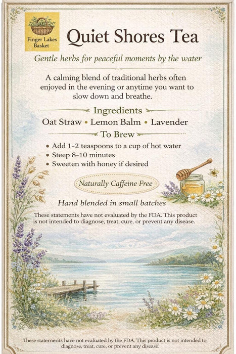 Handcrafted Caffeine-Free Herbal Tea: Finger Lakes Inspired