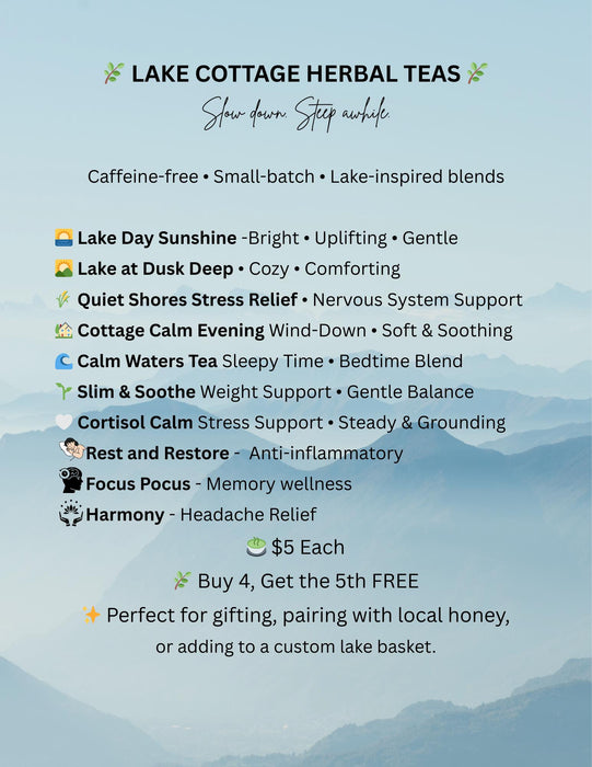 Handcrafted Caffeine-Free Herbal Tea: Finger Lakes Inspired