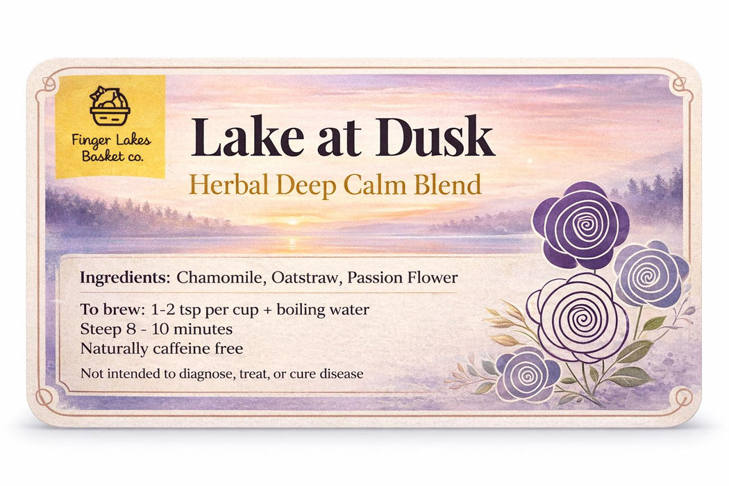 Handcrafted Caffeine-Free Herbal Tea: Finger Lakes Inspired