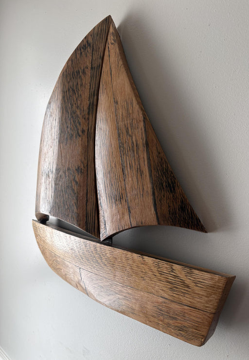 Barrel Stave Sailboat - handmade item by Wine Country Barrel Art | Shop Finger Lakes NY