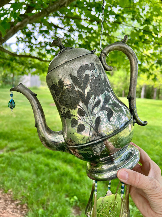 H. Holman Ix Unique Teapot Chime.  Large & Very Vintage.