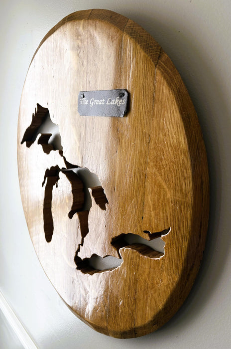 Great Lakes Barrel Head Wall Hanging