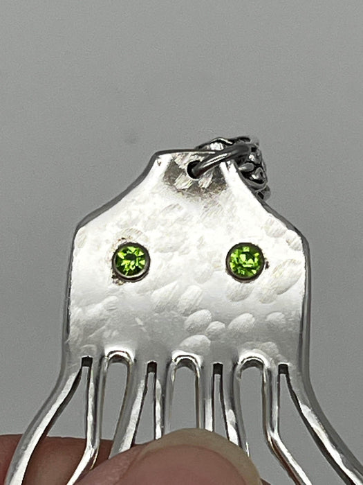 Octopus Necklade from Vintage Silverware Forks Handmade Amimal Ocean Sea Novelty Choose Your Chain