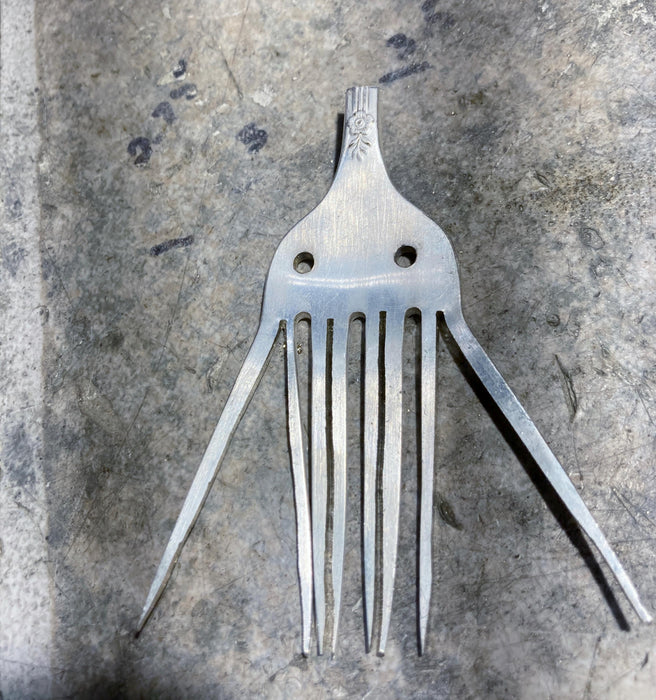 Octopus Necklade from Vintage Silverware Forks Handmade Amimal Ocean Sea Novelty Choose Your Chain