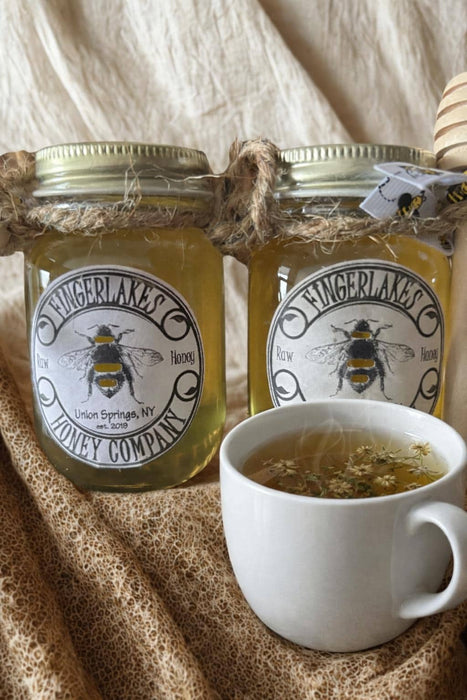 Finger Lakes Honey, Glass Mug & Tea Infuser Gift Box