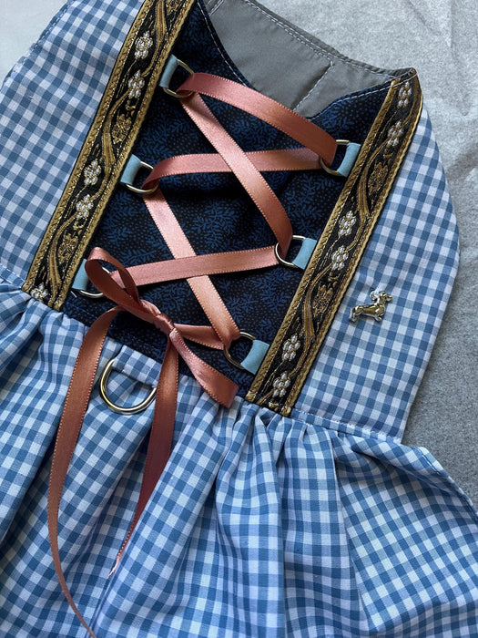 Dirndl, Blue for Oktoberfest Dog Costume