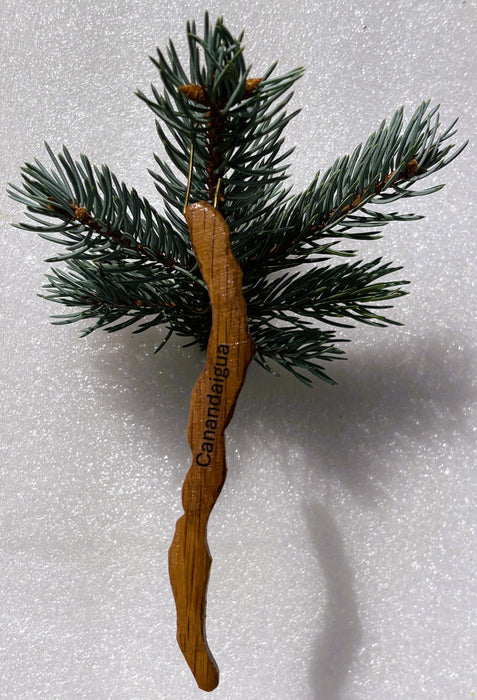 Canandaigua Lake Oak Christmas Ornament