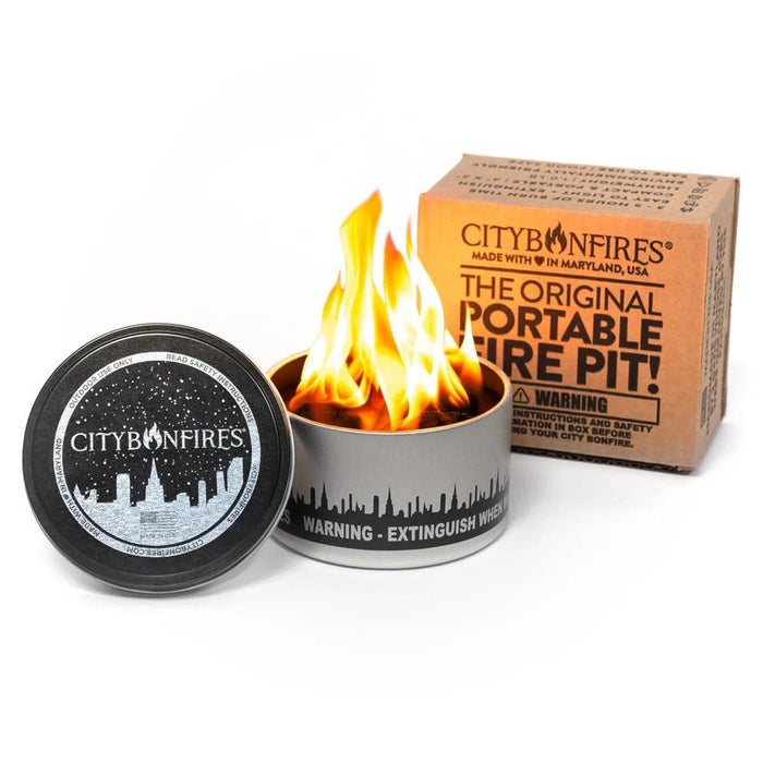 S’mores Gift Box with Portable Fire Pit & Choice of Keuka Lake Children’s Book, Family Campfire Gift Basket, Christmas Gift