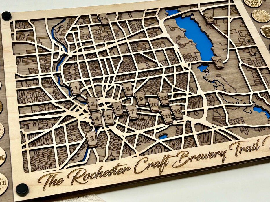 Rochester Craft Brewery Trail Map